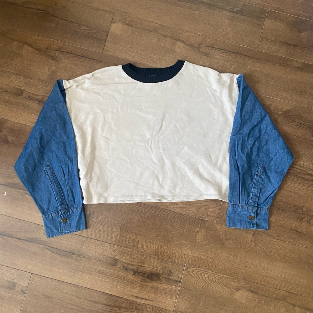 Zara Cropped Crewneck